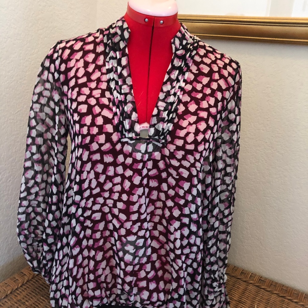 Diana Von Furstenberg Patterned Blouse